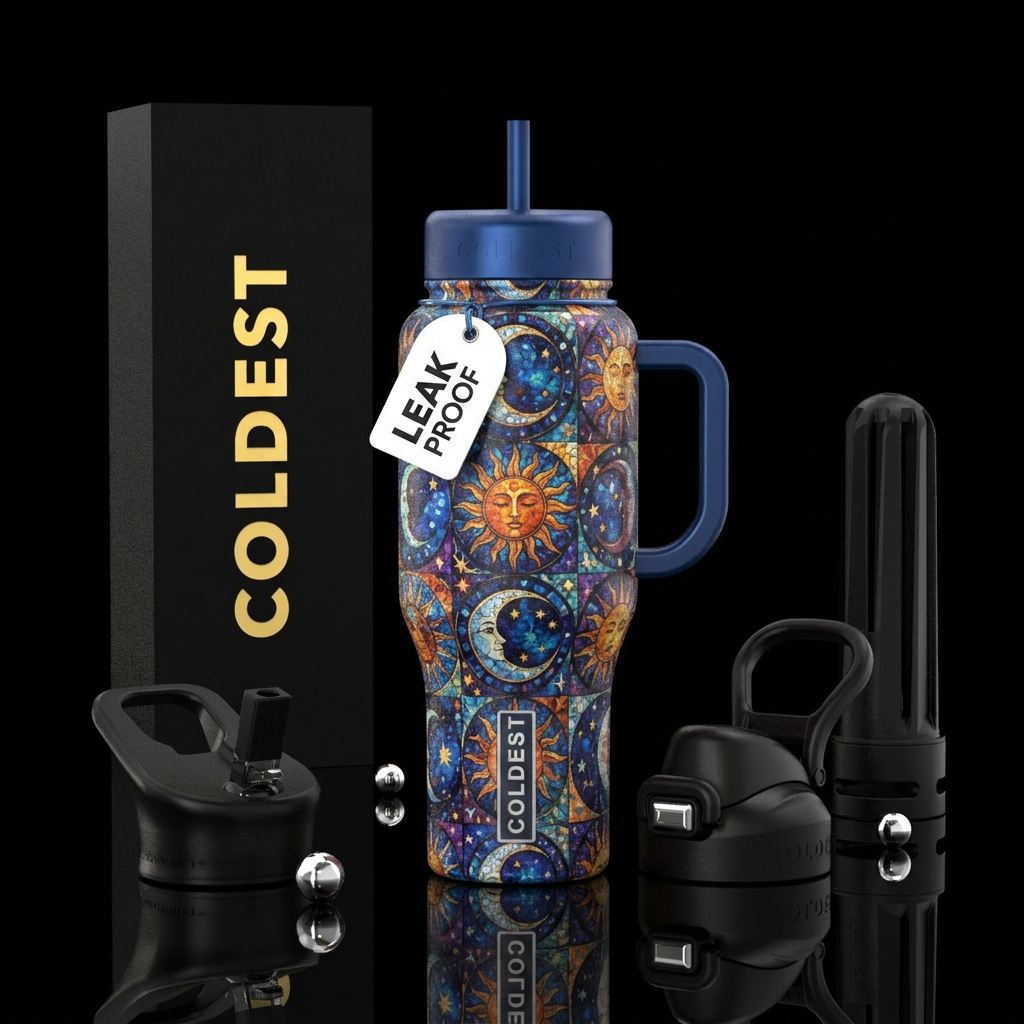 Sun & Moon water bottle design