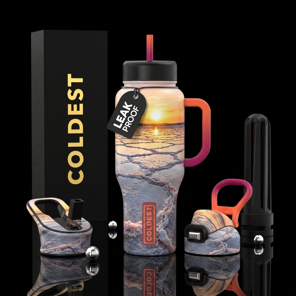 Salt Flats water bottle design