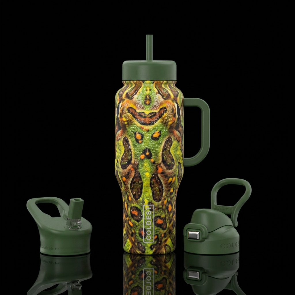 Frog Skin water bottle design