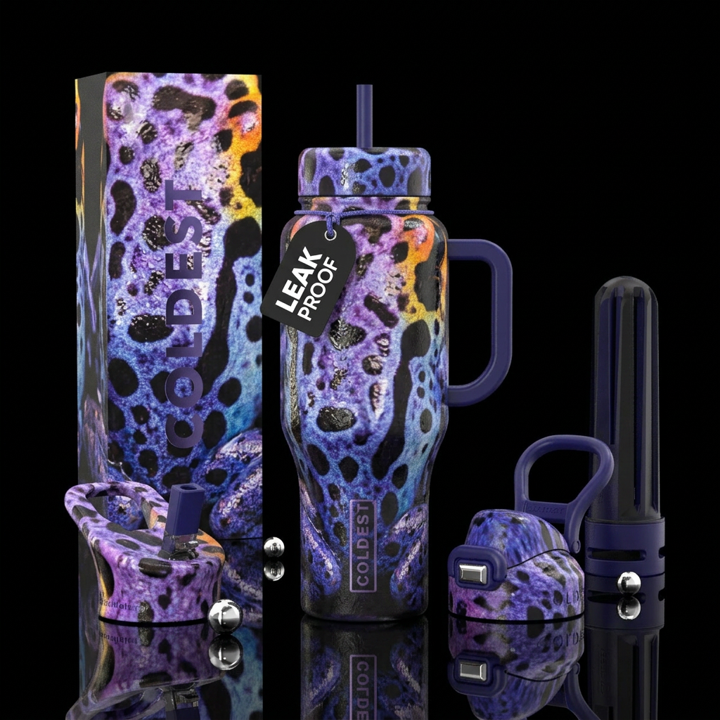 Frog Skin water bottle design