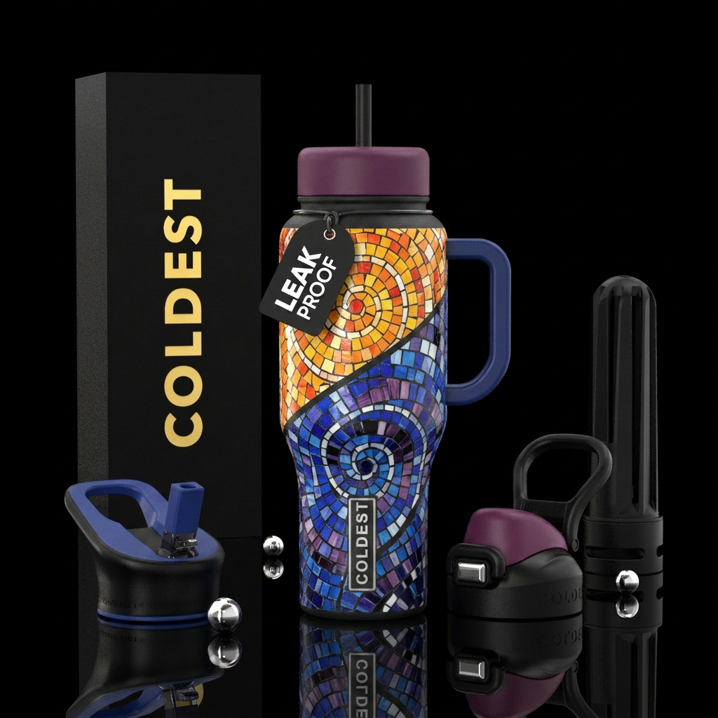 Mosaic Hot & Cold water bottle design