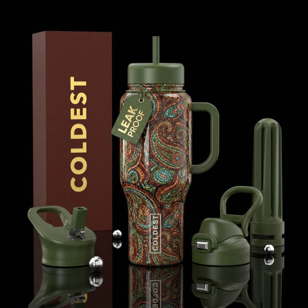 Earthly Colors water bottle design