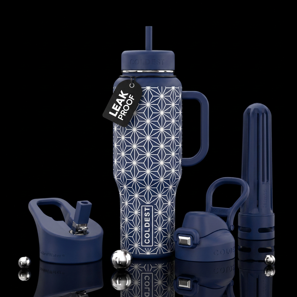 Asanoha water bottle design