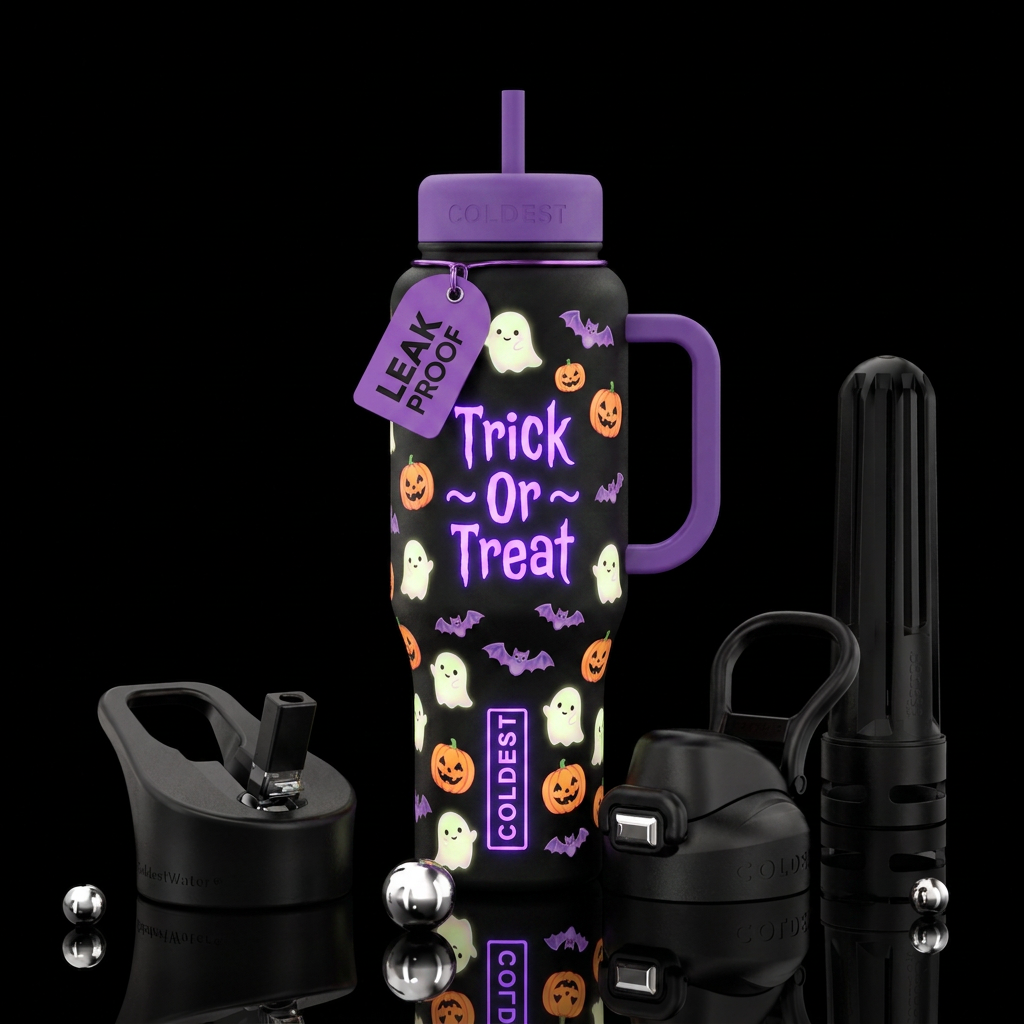 Glowie Trick~Or~Treat water bottle design