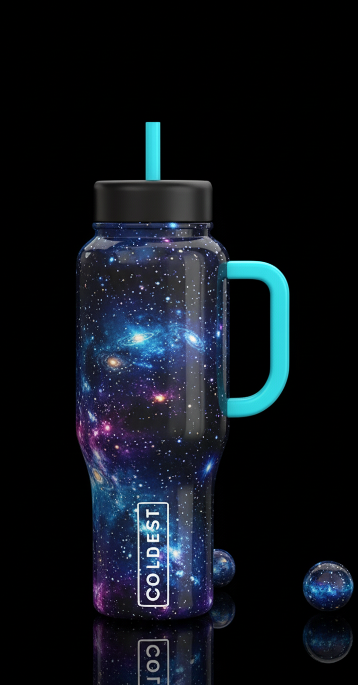 Star Wars star field water bottle design