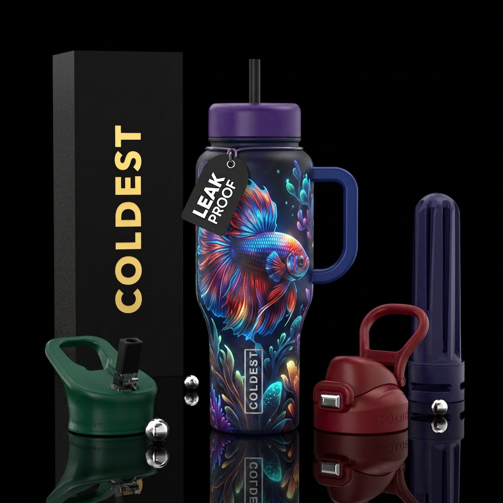 Fishy water bottle design