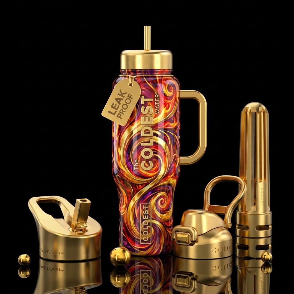 Spirals water bottle design
