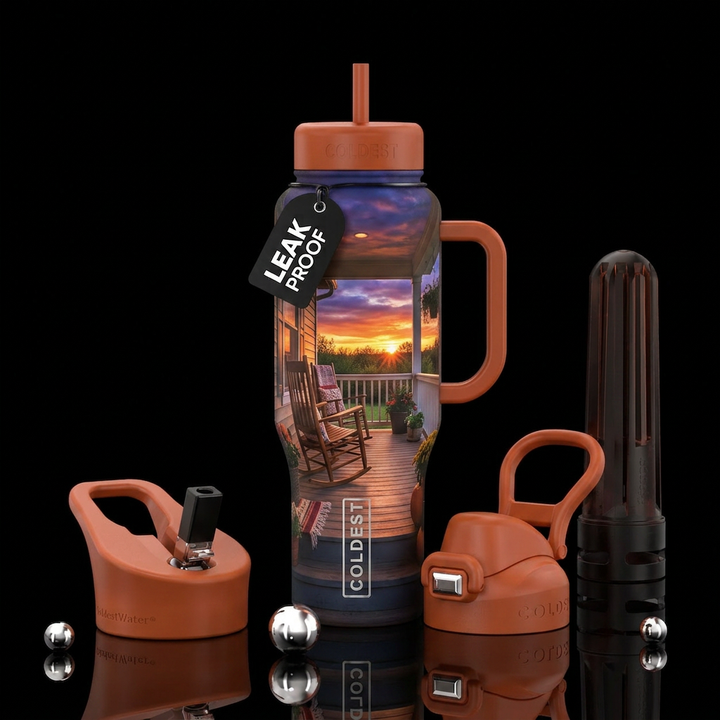 Summer sitting water bottle design