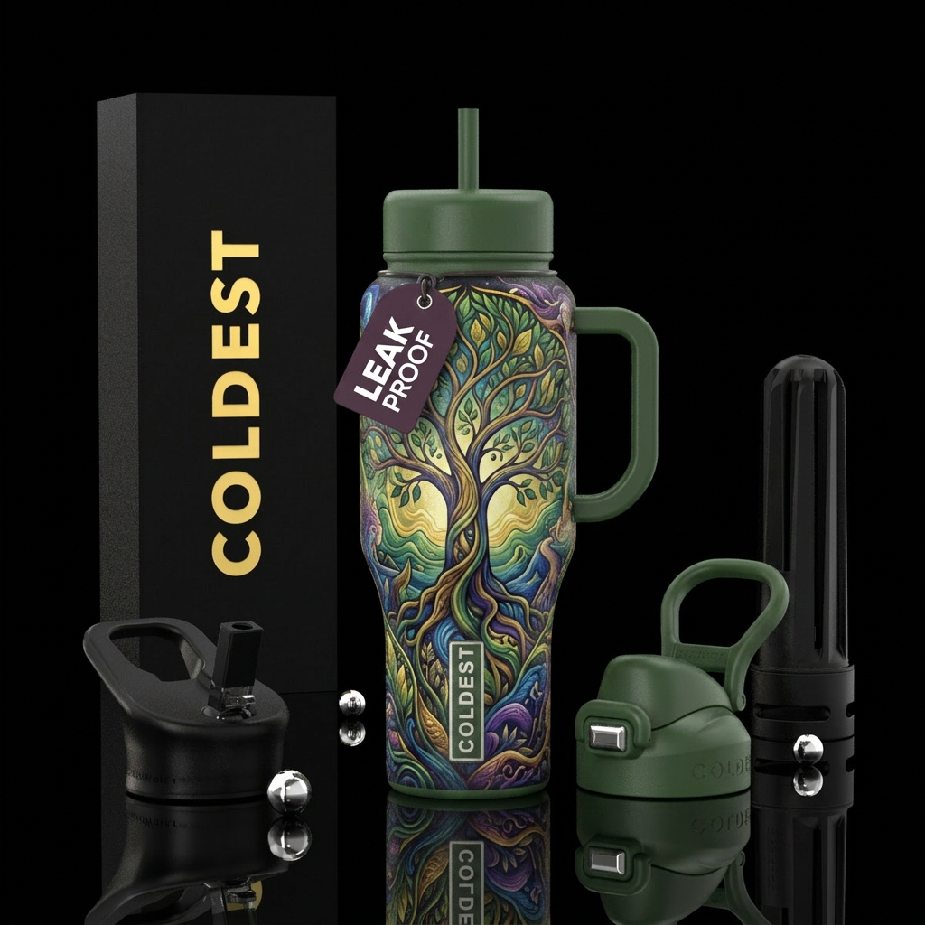Tree of Life water bottle design