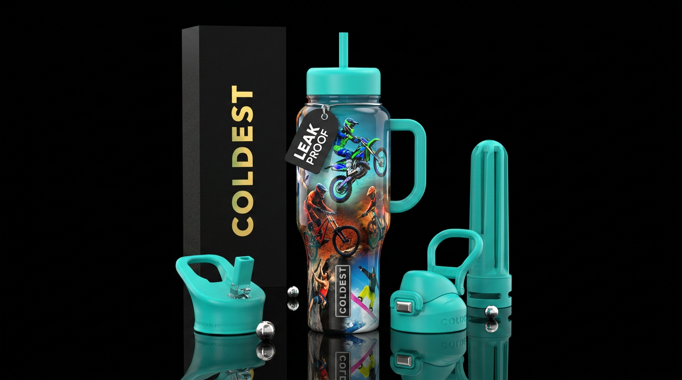 Extreme sports water bottle design