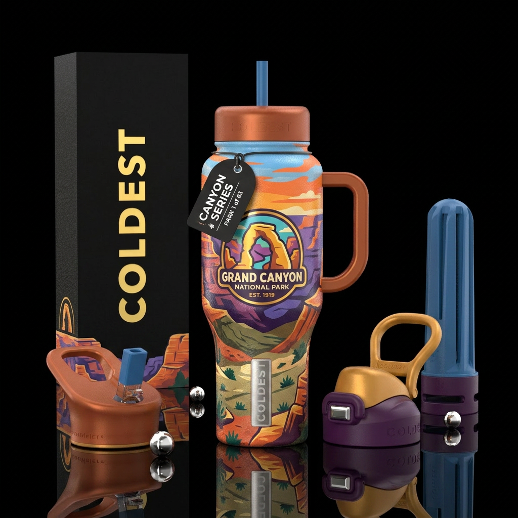 US National Park series: Grand Canyon water bottle design