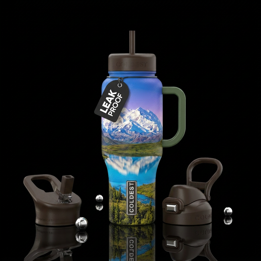 US National Park series: Denali water bottle design