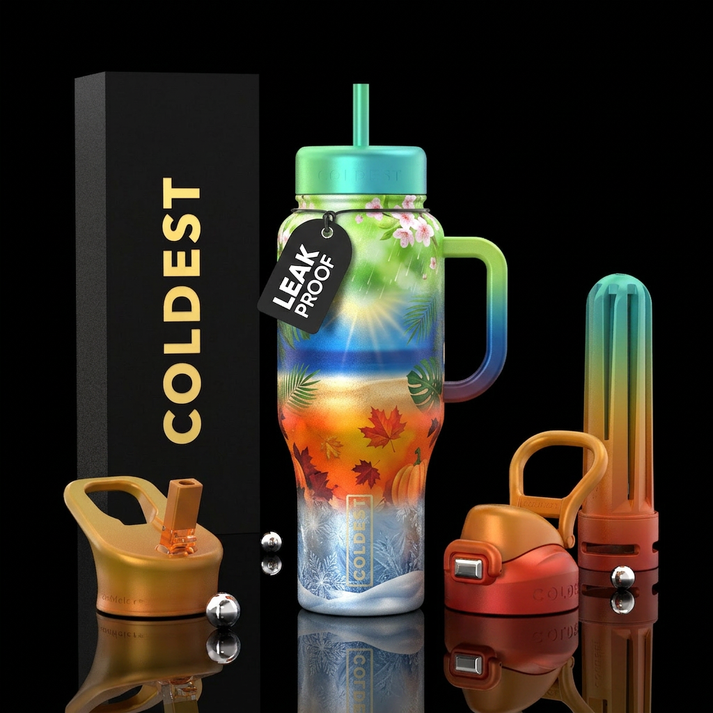 4 seasons bottle water bottle design