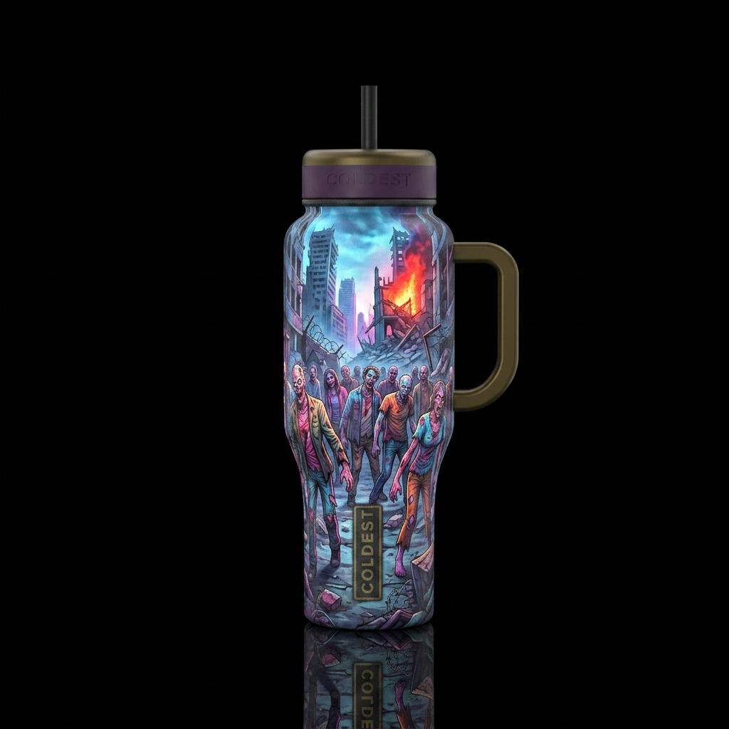Zombie Apocalypse water bottle design