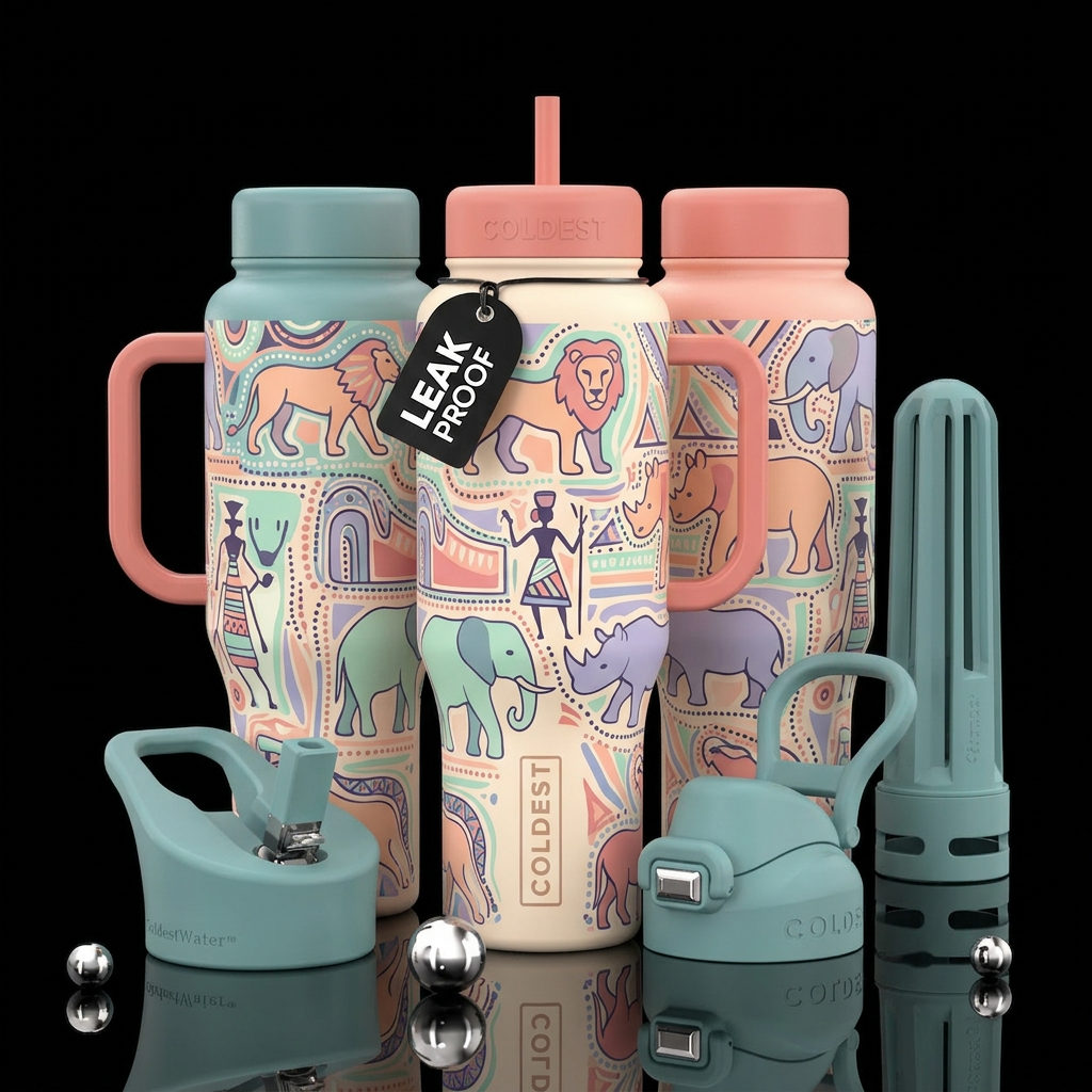 Art water bottle design