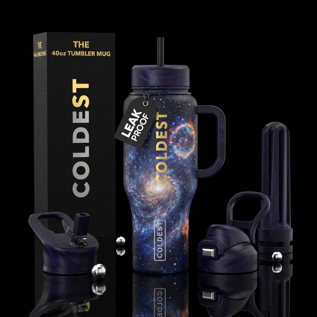 Milky way galaxy space nova water bottle design