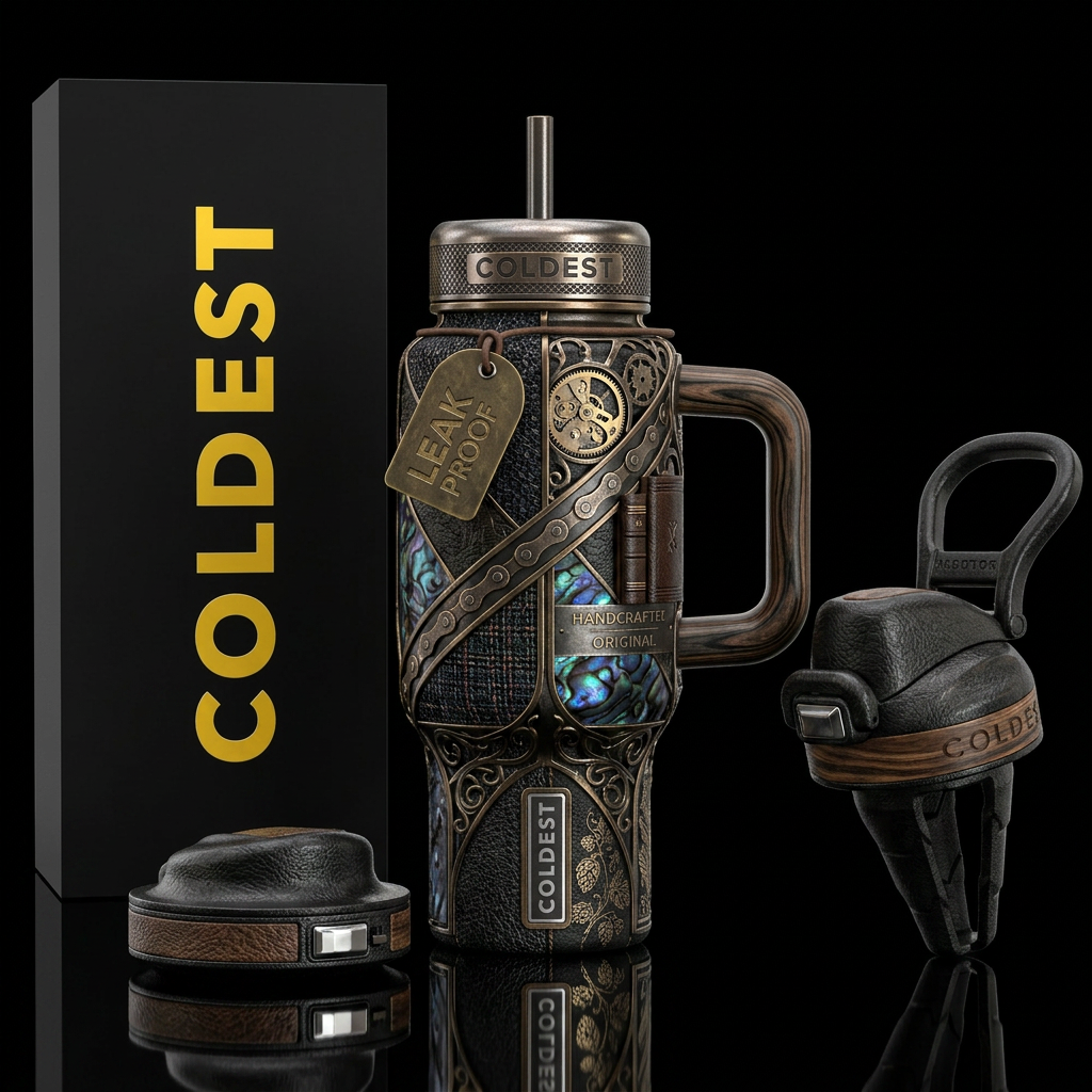 Hipster water bottle design