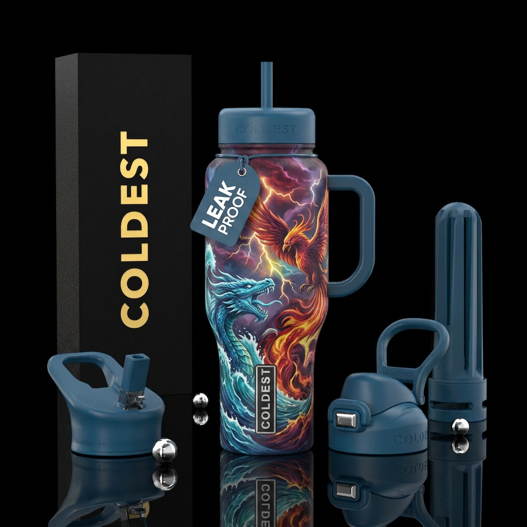 Battle of the elements water bottle design