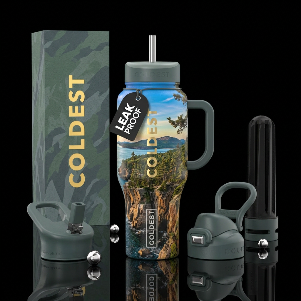 Acadia national park water bottle design
