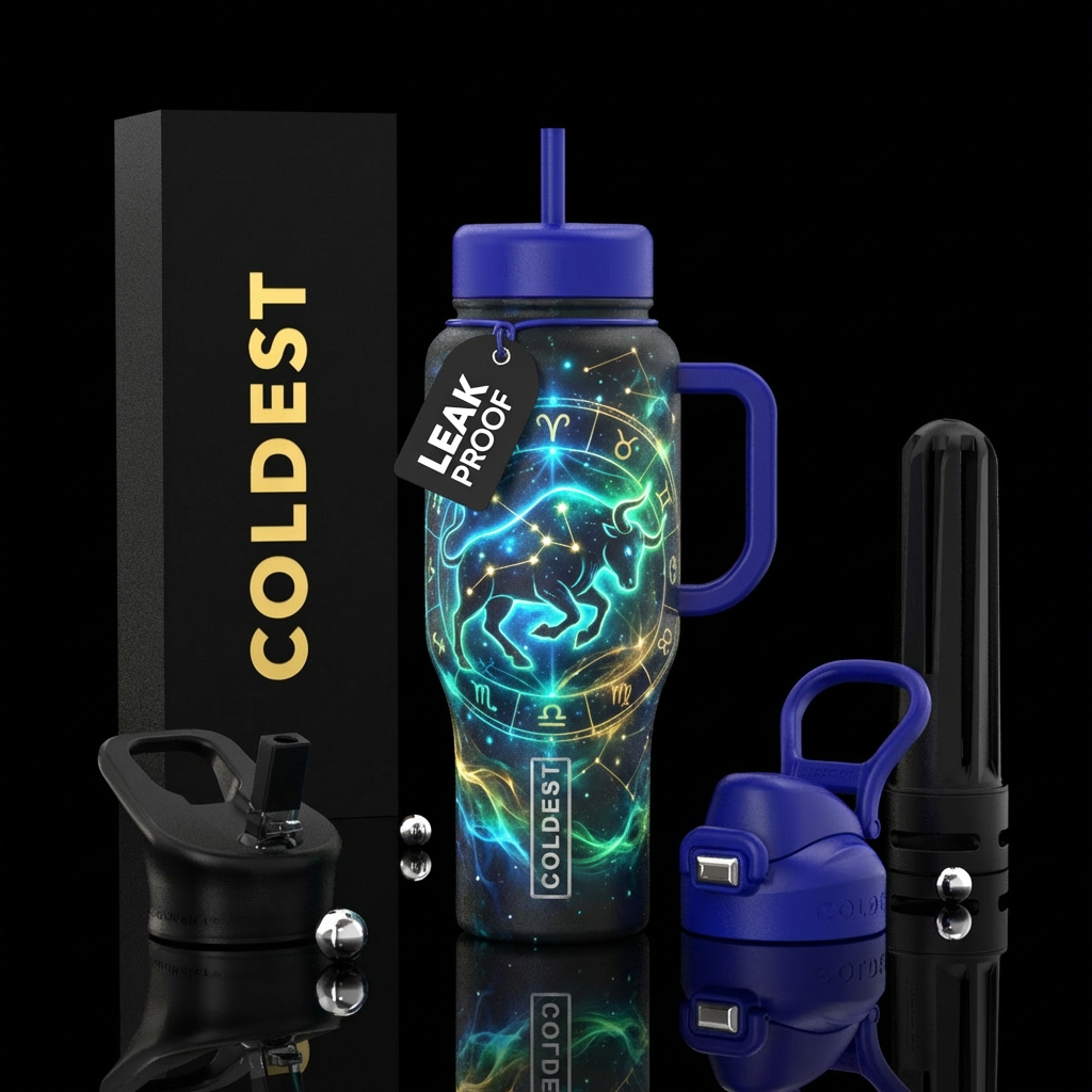 tauras, glowie water bottle design