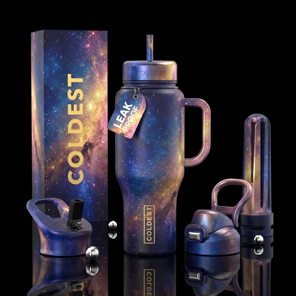 The dawn of time water bottle design