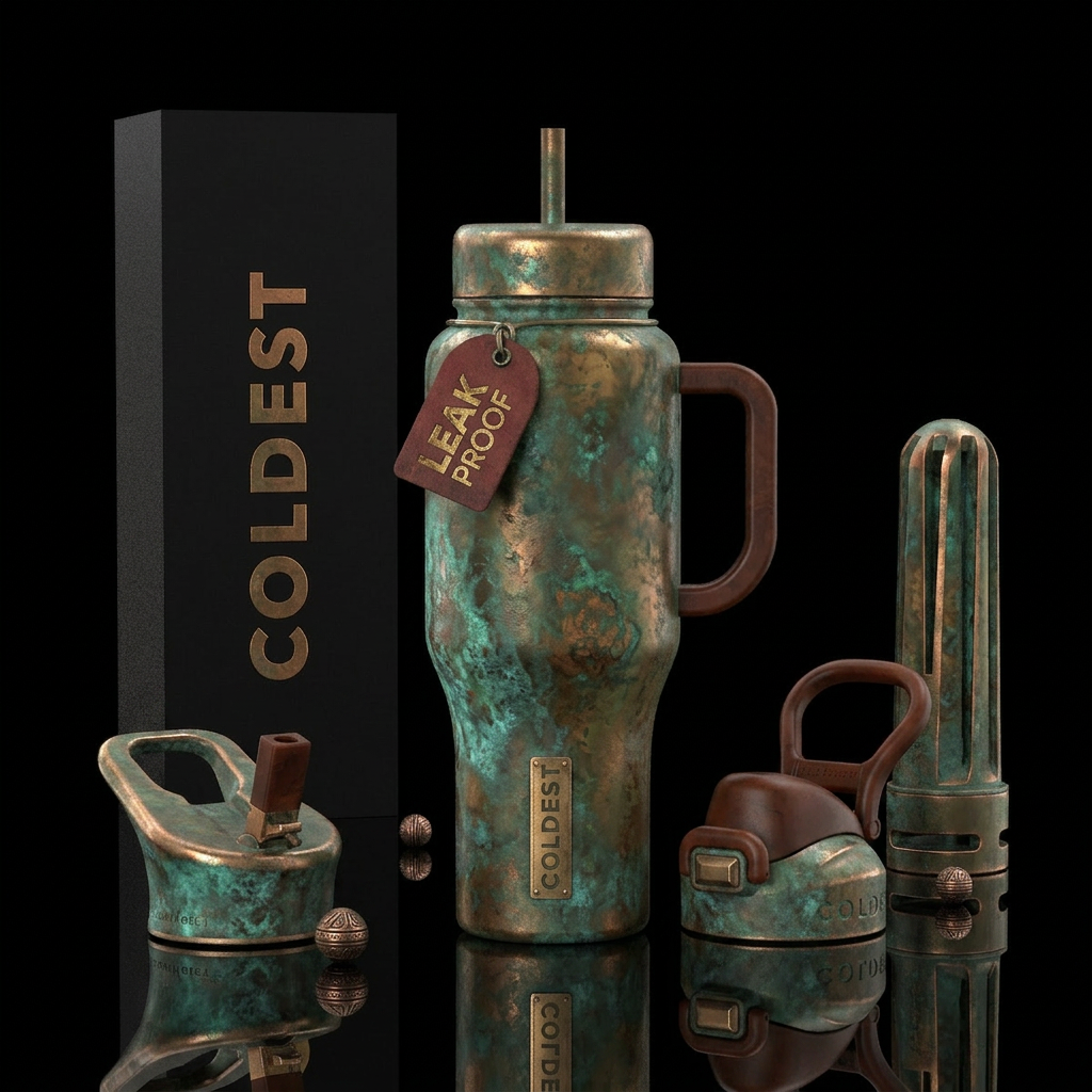 Antiquity water bottle design
