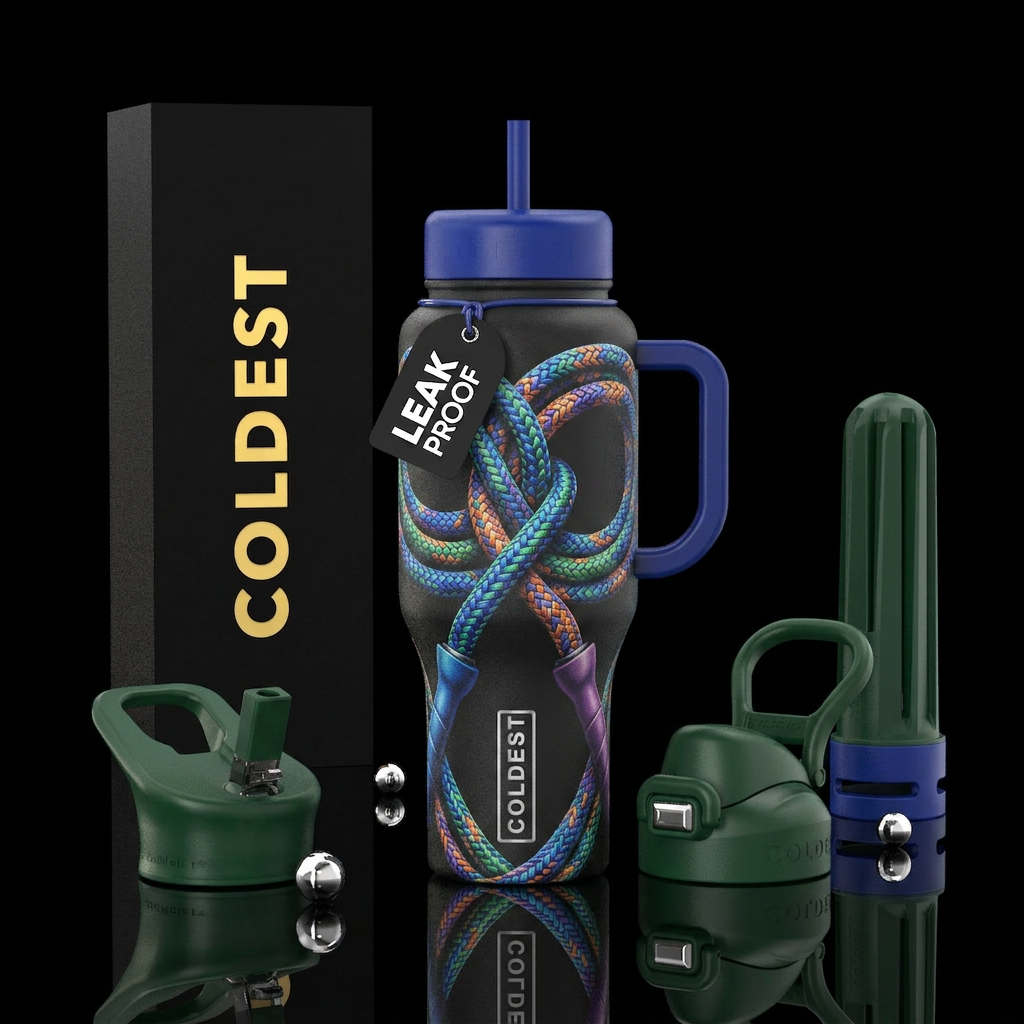 Double dutch jump rope water bottle design