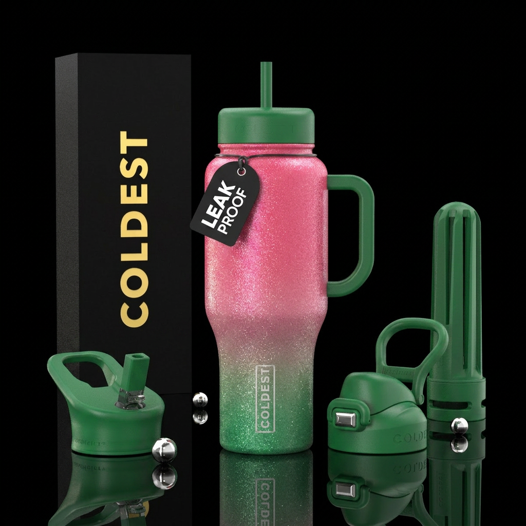 Watermelon hombre sparkle water bottle design