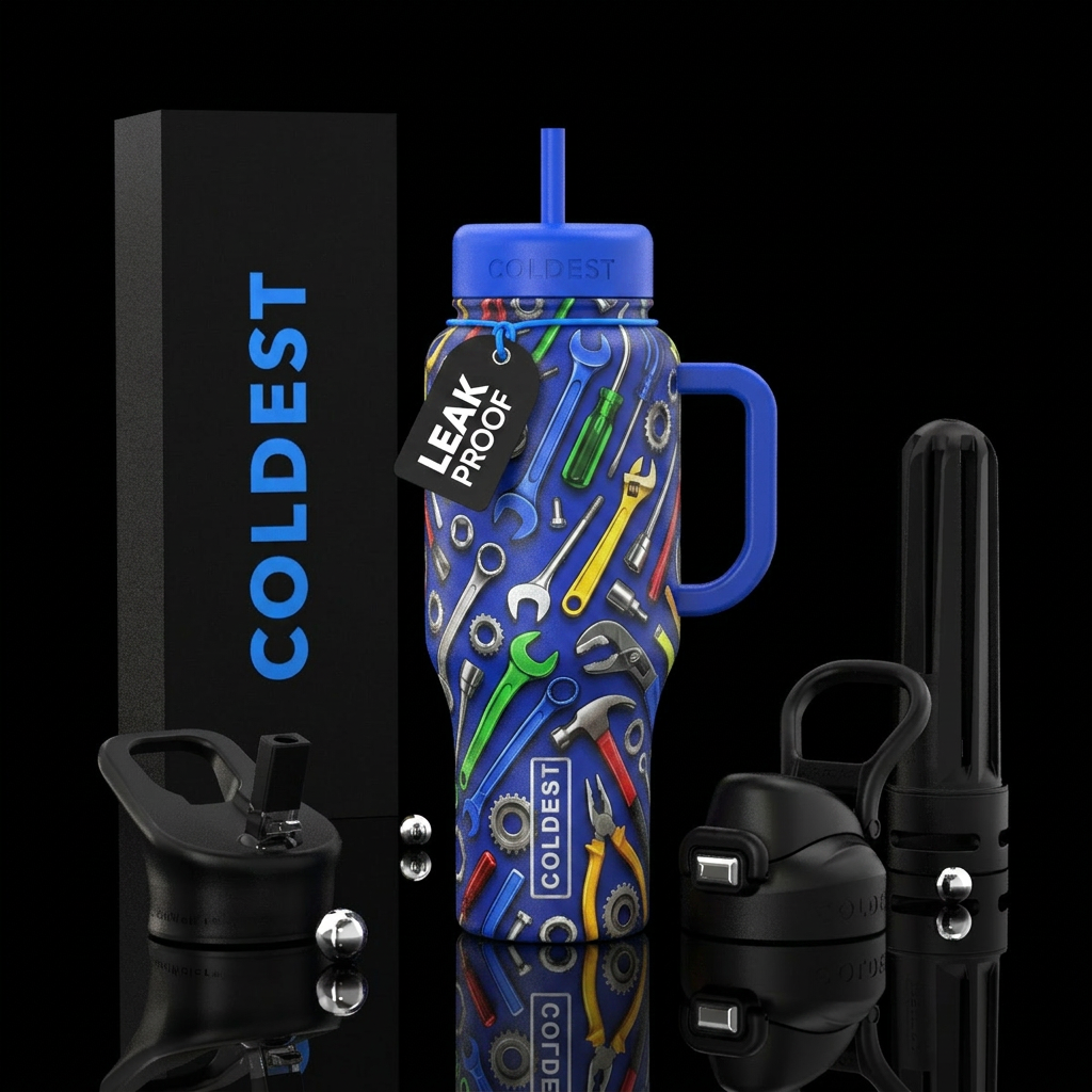 Mechanic tools water bottle design