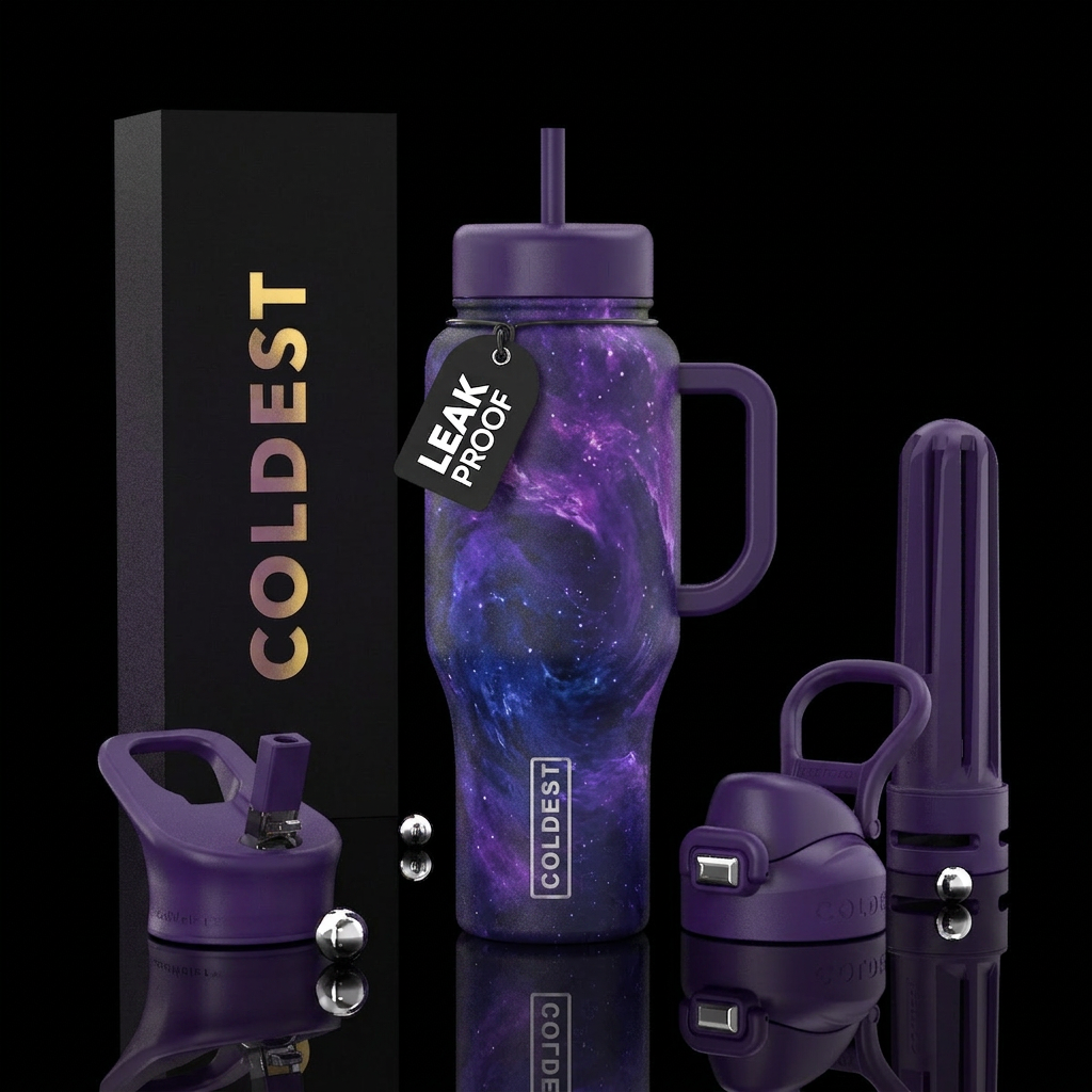 Drops of Jupiter purple tones water bottle design