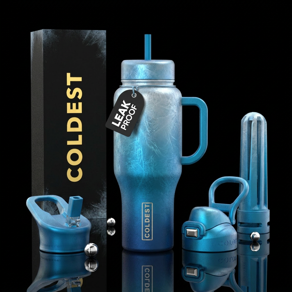 Fabulous frosty fusion water bottle design