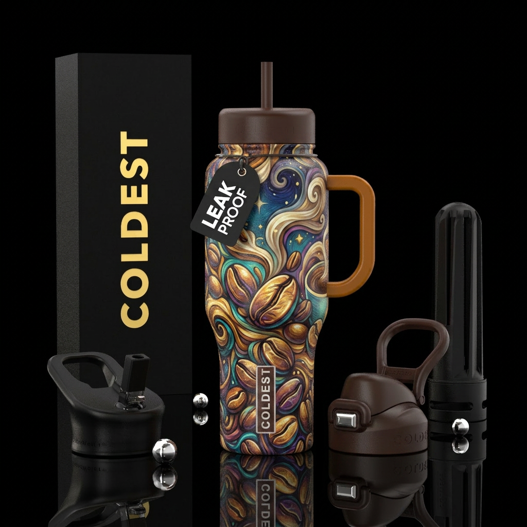 Surreal Java dreams water bottle design