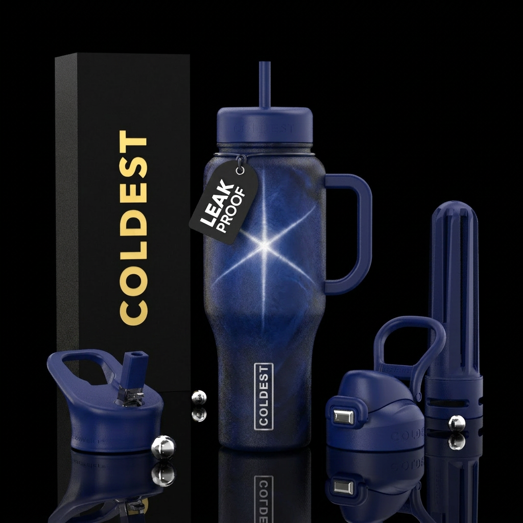 Linde star sapphire water bottle design