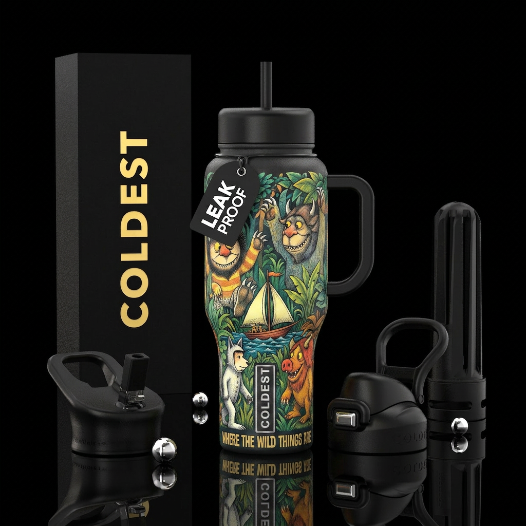 Where the wild things are water bottle design