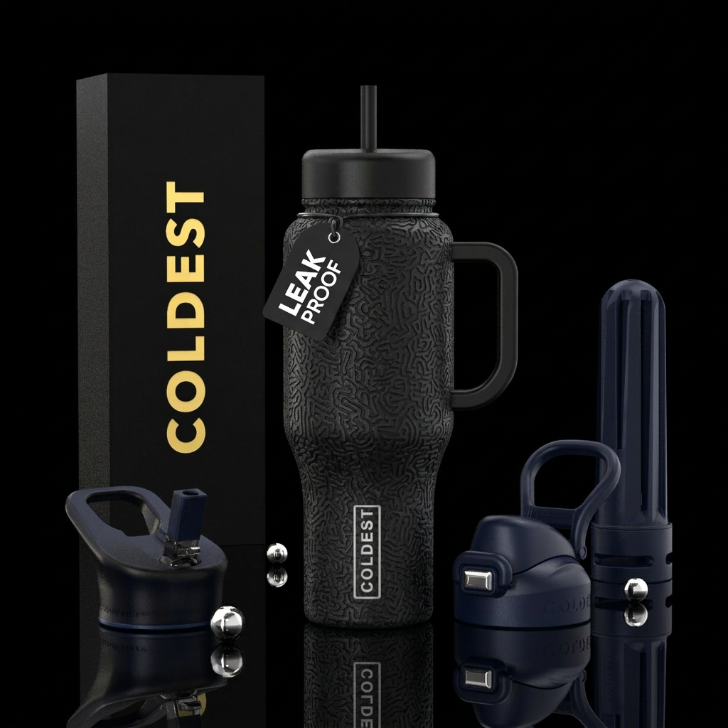 Noir coldest mystery water bottle design