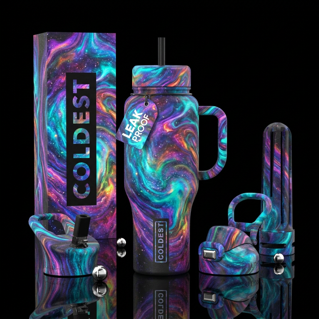 Primordial ooze water bottle design