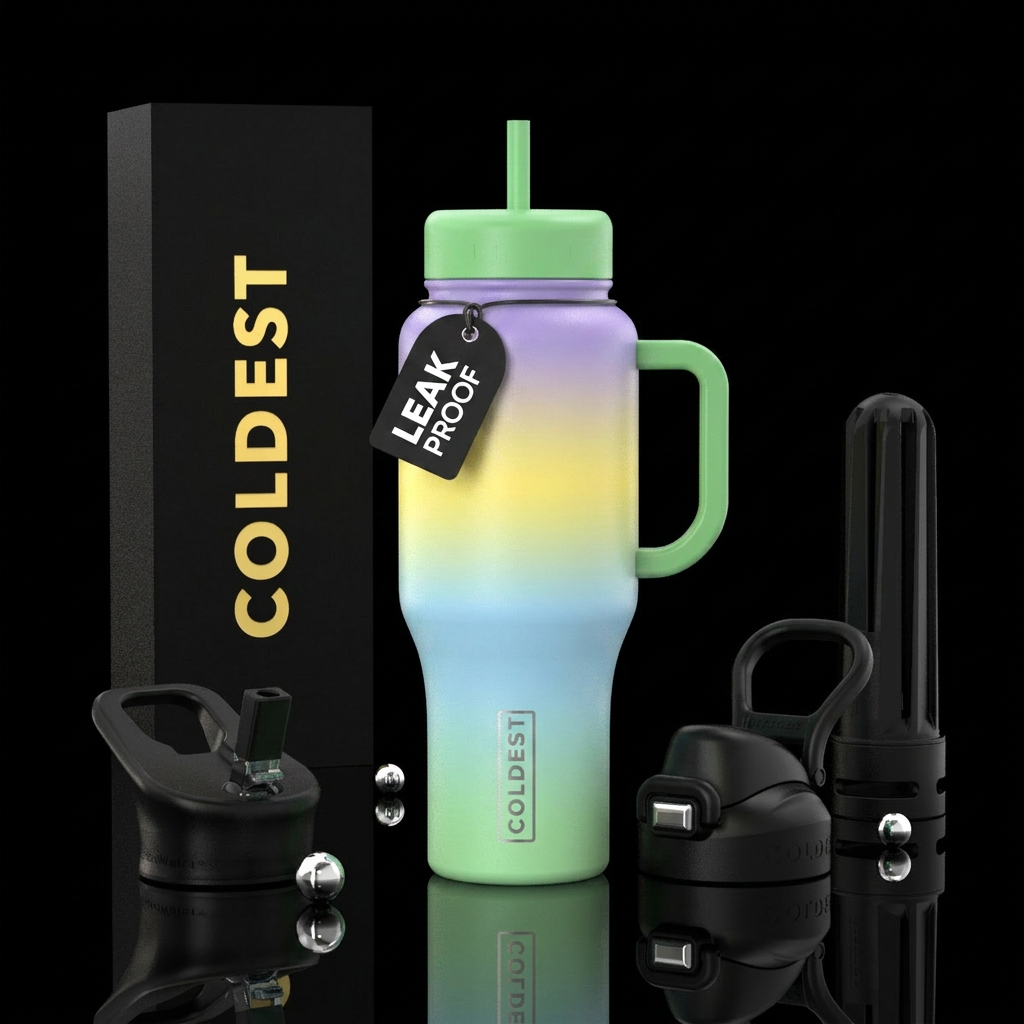 Shades of spring hombre water bottle design