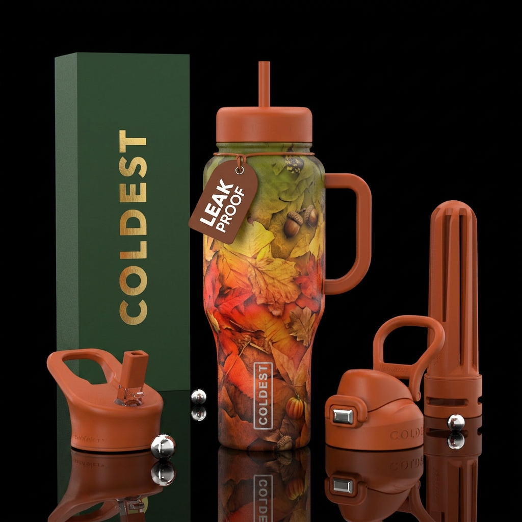 Shades of autumn hombre water bottle design