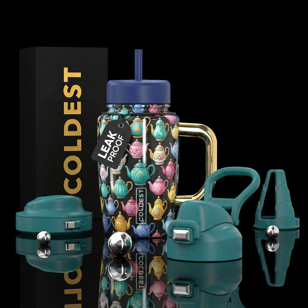 Different styles of whimsical tea pots water bottle design