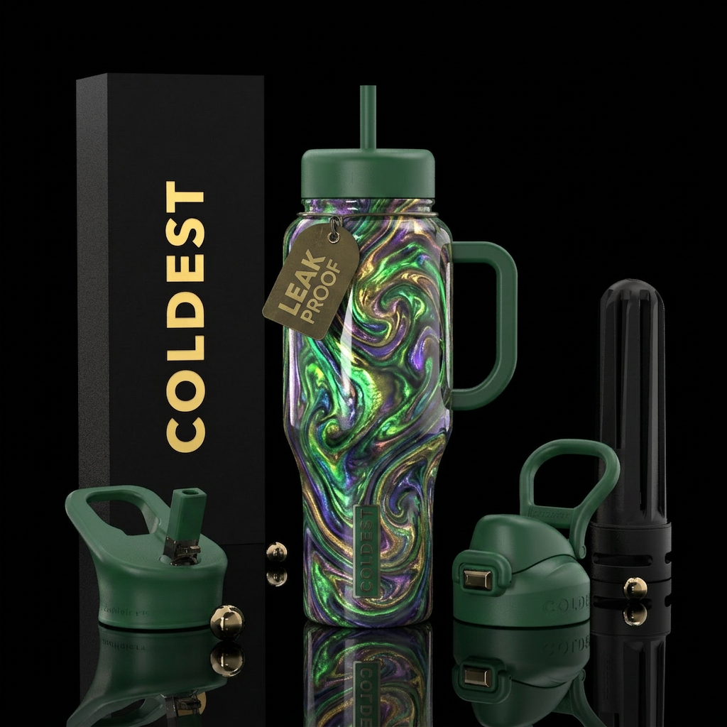 Primordial ooze water bottle design