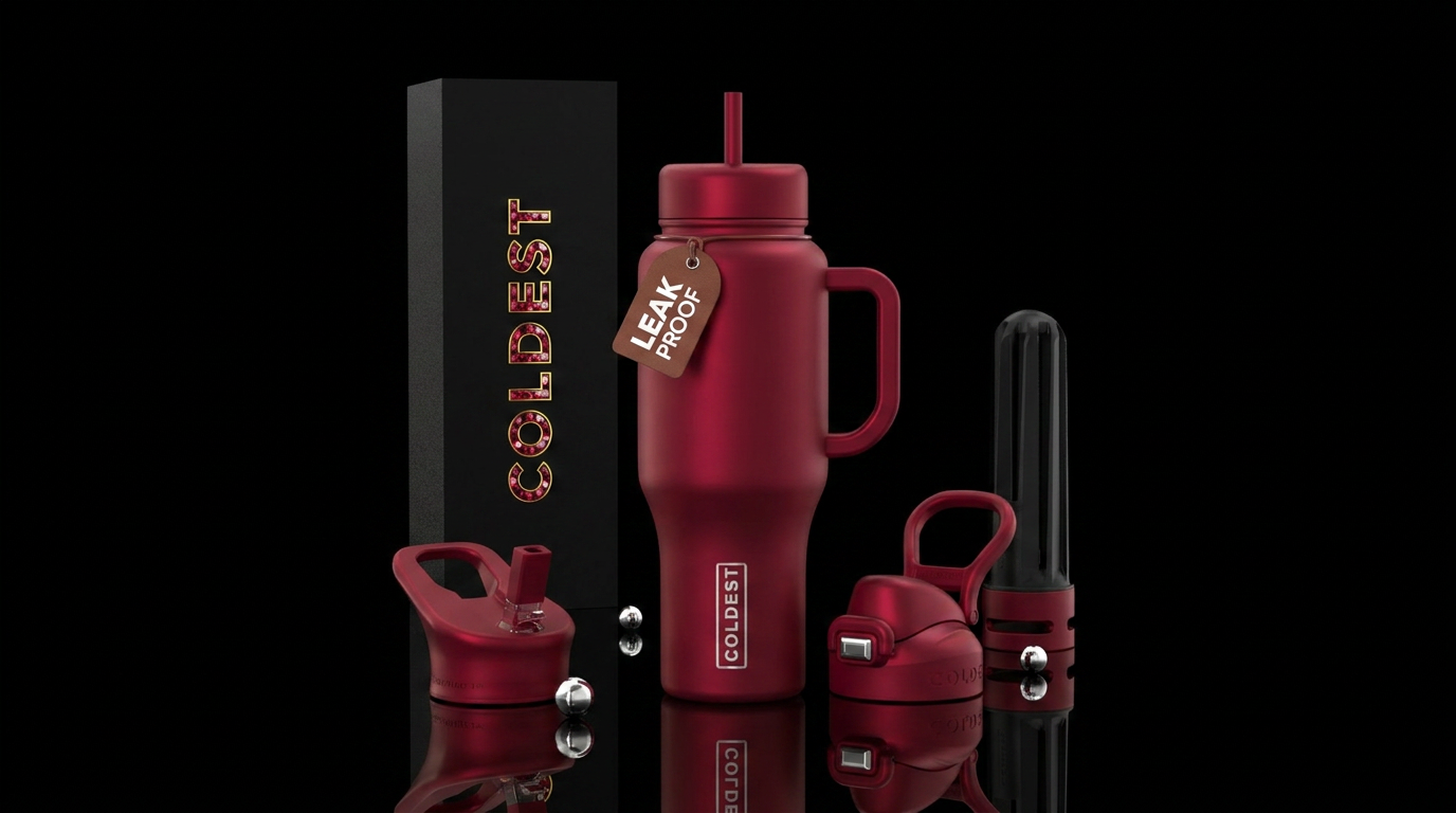 Garnet water bottle design
