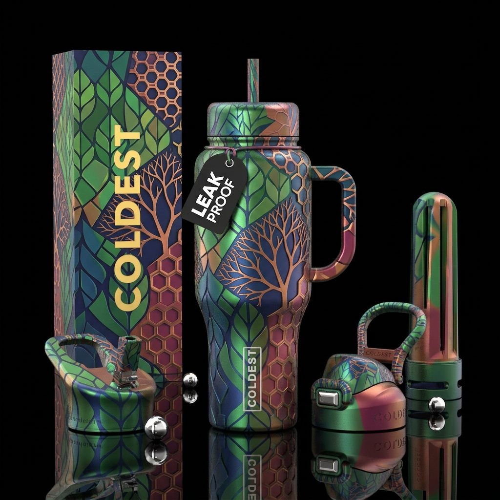 The geometry of nature water bottle design