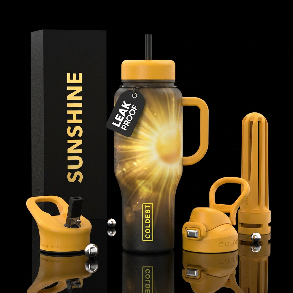 Sunshine water bottle design