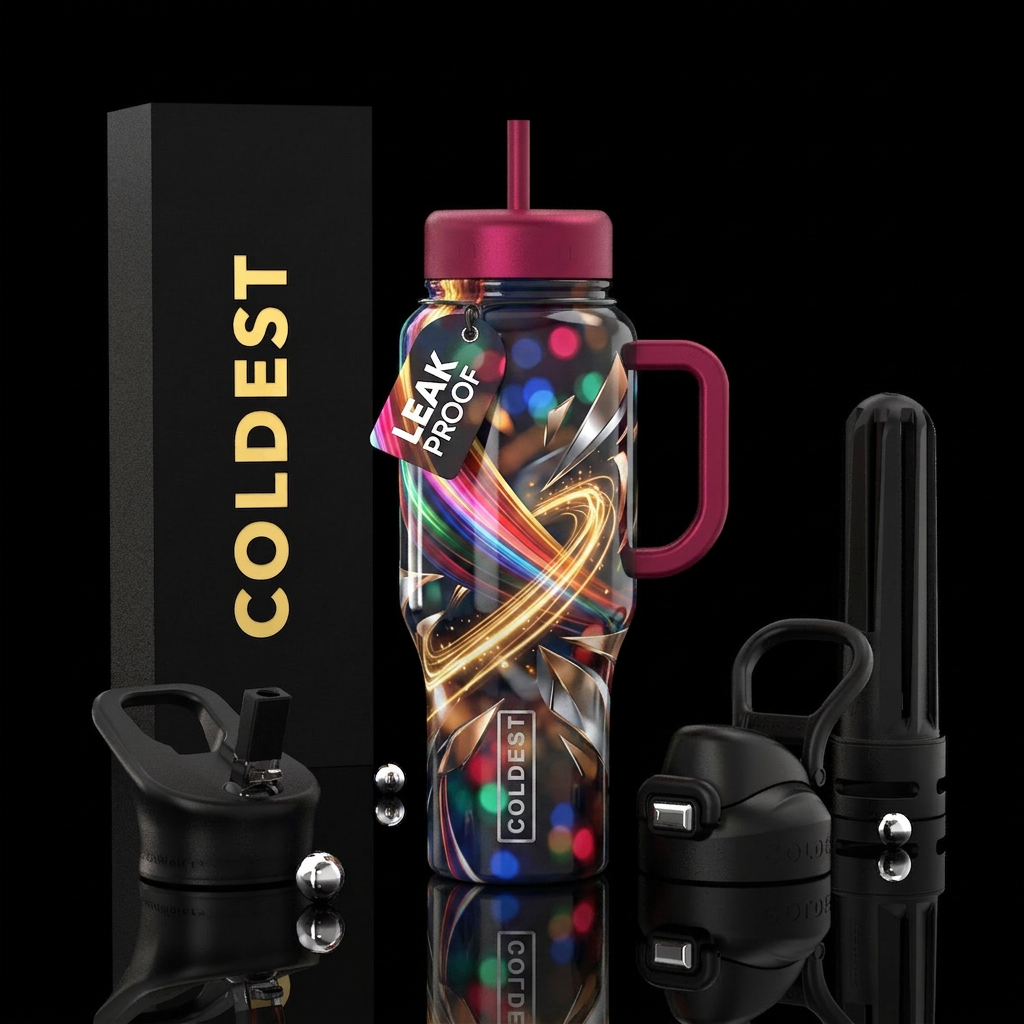 Abstract rendering of the art of winning water bottle design