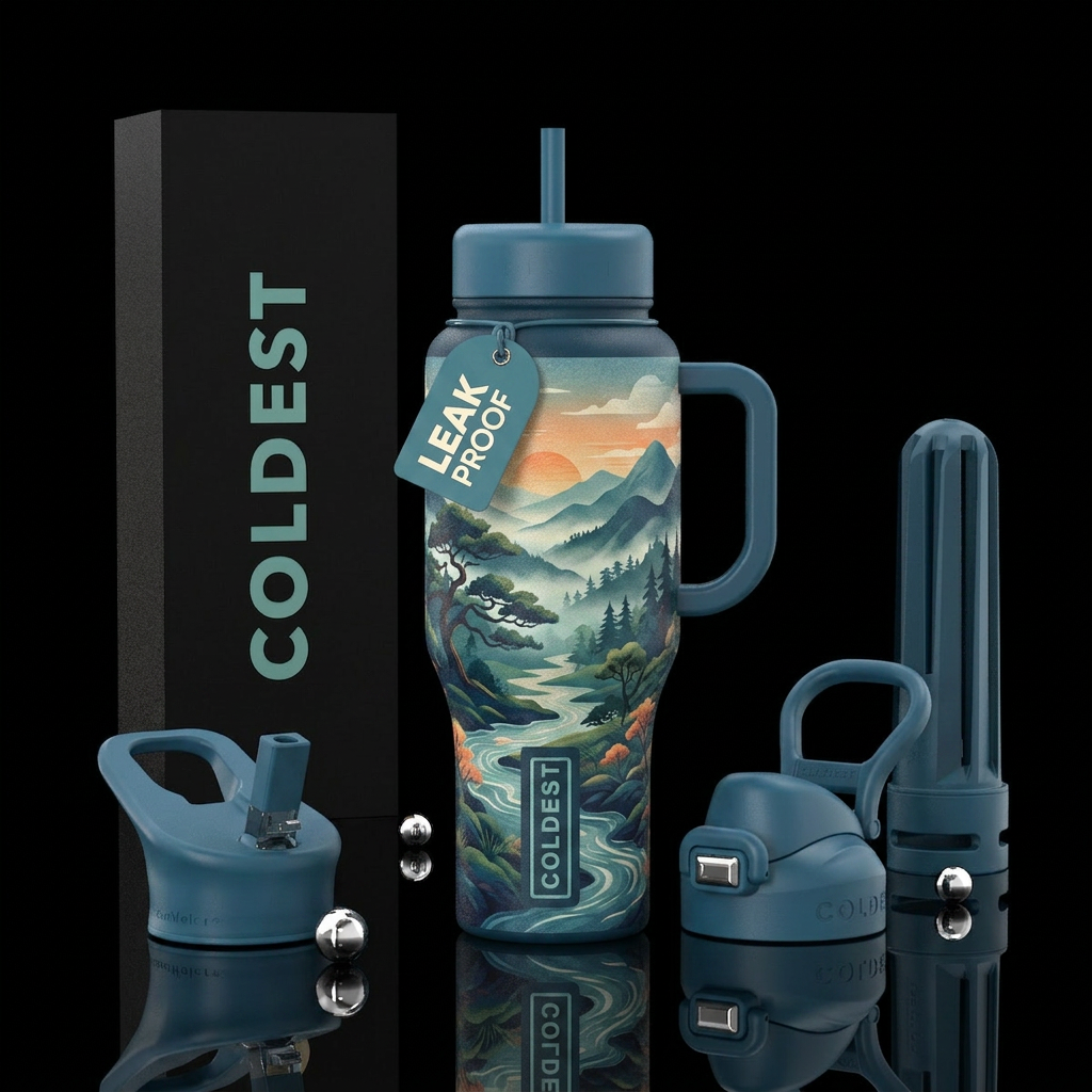 Sense of peace water bottle design