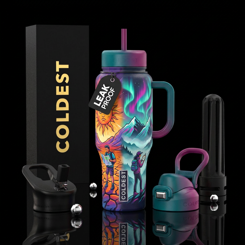 Tell me a story water bottle design