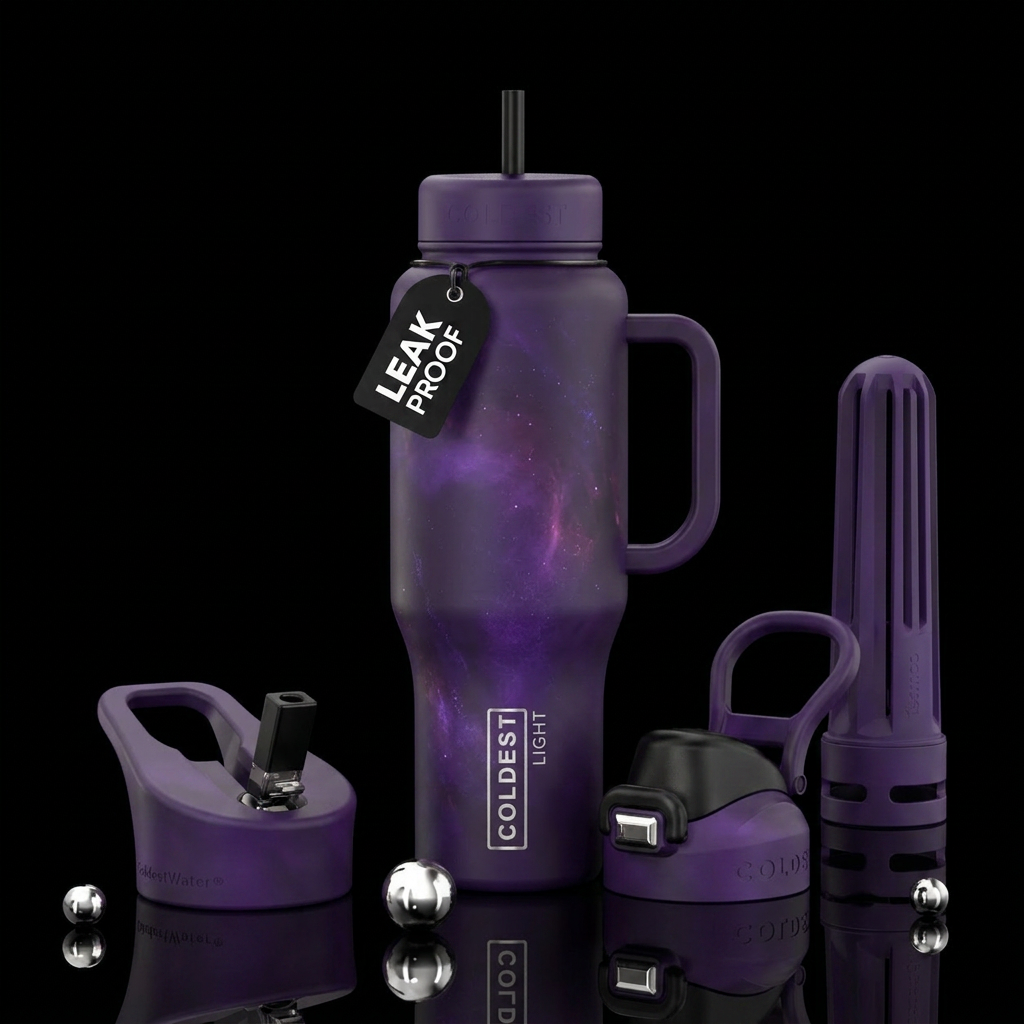 Entering the abyss water bottle design