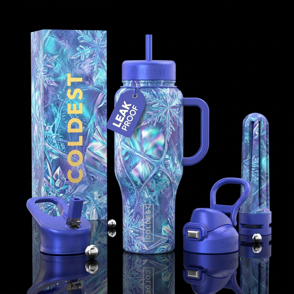Ice magic water bottle design