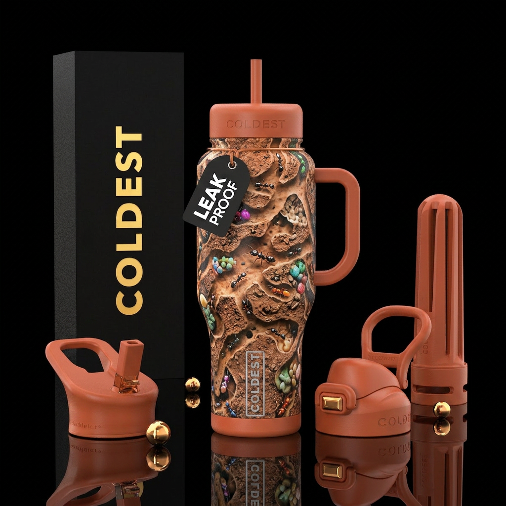 Ant colony water bottle design