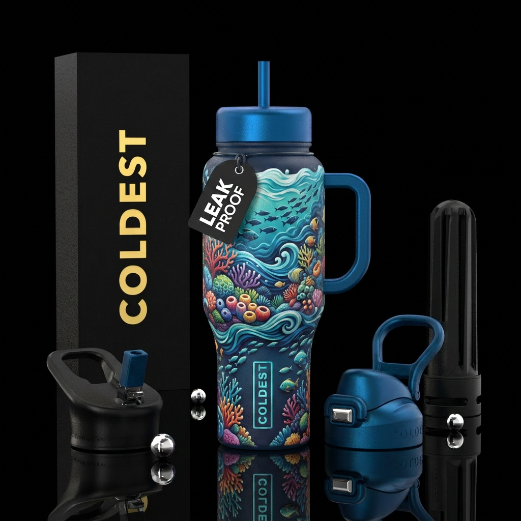 Ocean water bottle design